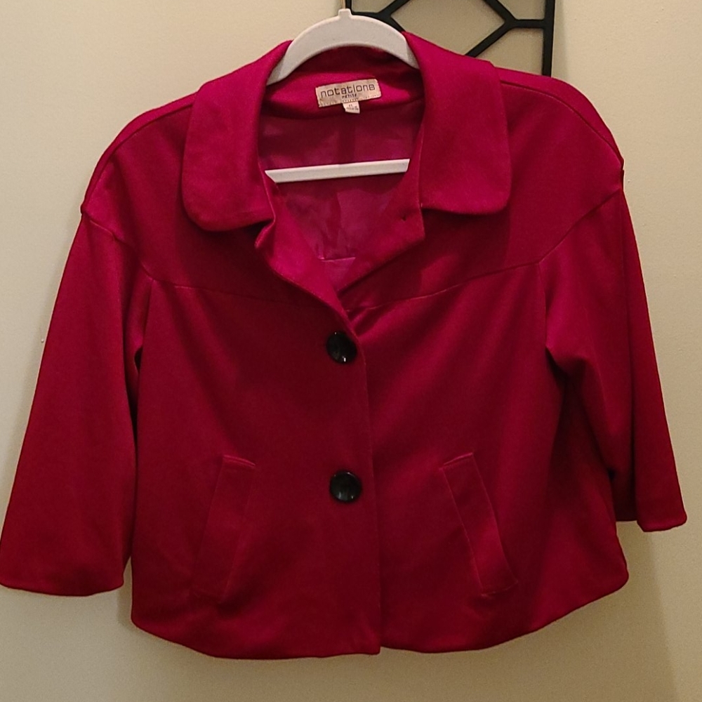 Notations Cropped Petite Jacket - image 1